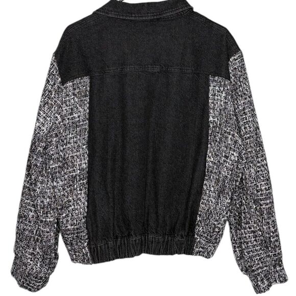 Dance & Marvel black tweed & denim jacket size medium - Picture 5 of 7